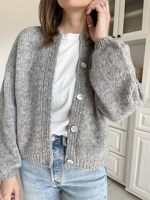 gilet au tricot