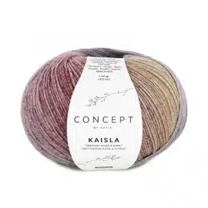 Pelote de Kaisla, laine chaussette dégradée de la marque Katia