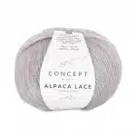Pelote de Alpaca Lace, fil dentelle composé de biscode et alpaga, de la marque Katia.