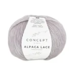 Pelote de Alpaca Lace, fil dentelle composé de biscode et alpaga, de la marque Katia.