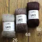 Pelotes de Lace, fil mohair et soie d'épaisseur dentelle, de Lang Yarns