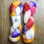 Alpaca Soxx 4-ply Hand Dyed, fil chaussette de Lang Yarns.