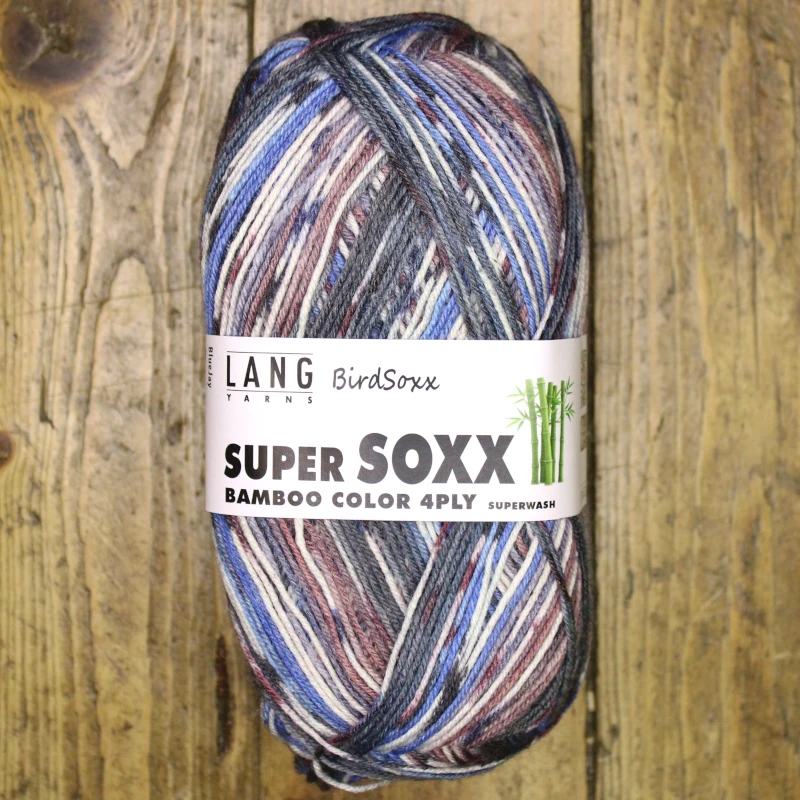 Lang_Yarns_Super-soxx-bamboo-color-4-ply_641.0511 Super Soxx Bamboo Color 4 ply – Bird Soxx – Lang Yarns – Image 1