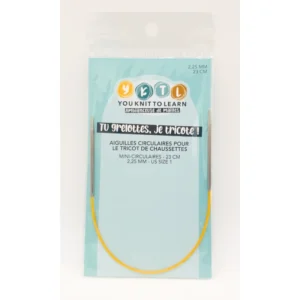 Aiguilles circulaires fixes 23 cm - You Knit To Learn