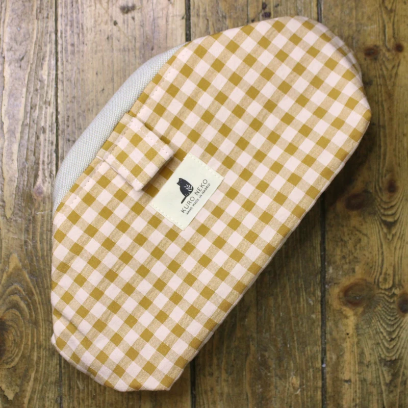 kuro-Neko_baby-bloom_Vichy-caramel-rose Sac à projet Baby Bloom - Kuro Neko – Image 1